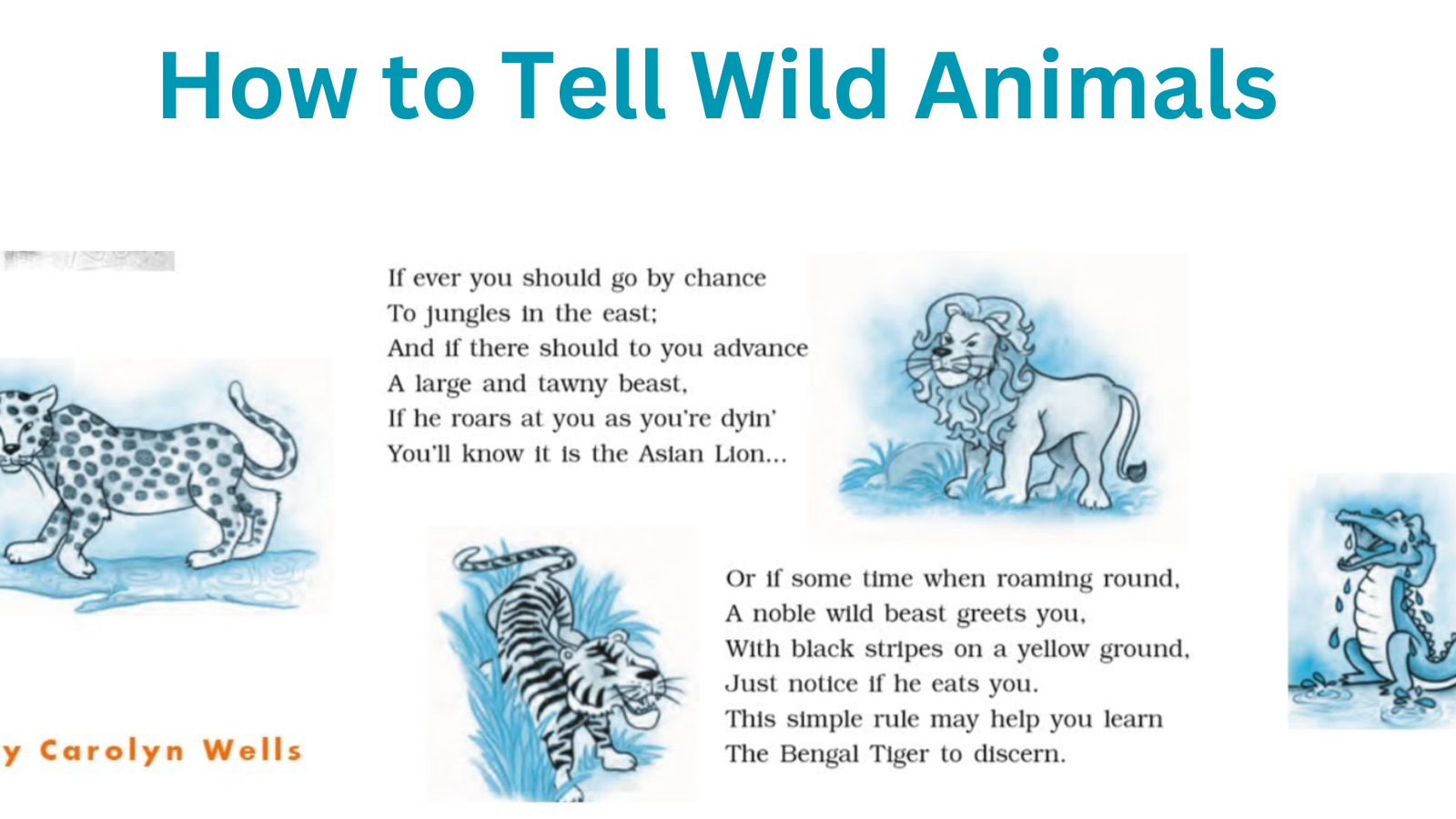 how to tell wild animals