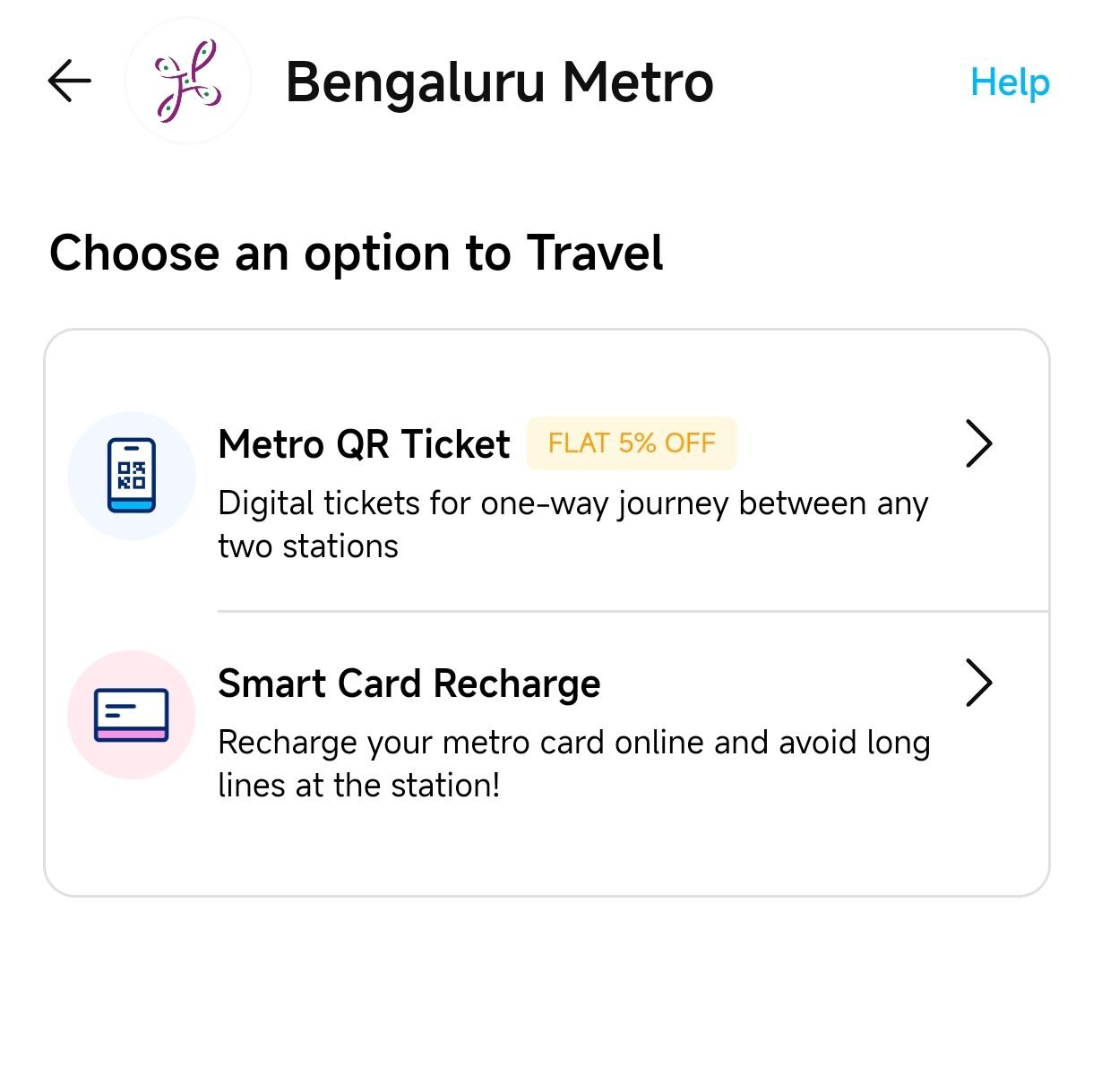 recharge metro card